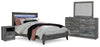 Cama Queen con paneles Baystorm, tocador, espejo y mesita de noche