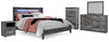 Baystorm King Panel Bed, Dresser, Mirror, Chest and 2 Nightstands