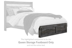 Pie de cama con almacenamiento Baystorm Queen