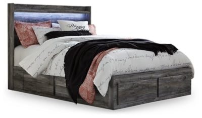 Cama Queen con paneles Baystorm y 6 cajones de almacenamiento