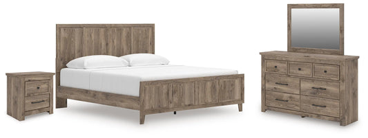 Keithland King Panel Bed, Dresser, Mirror and Nightstand