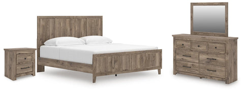 Keithland King Panel Bed, Dresser, Mirror and Nightstand
