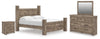 Keithland King Poster Bed, Dresser, Mirror and Nightstand