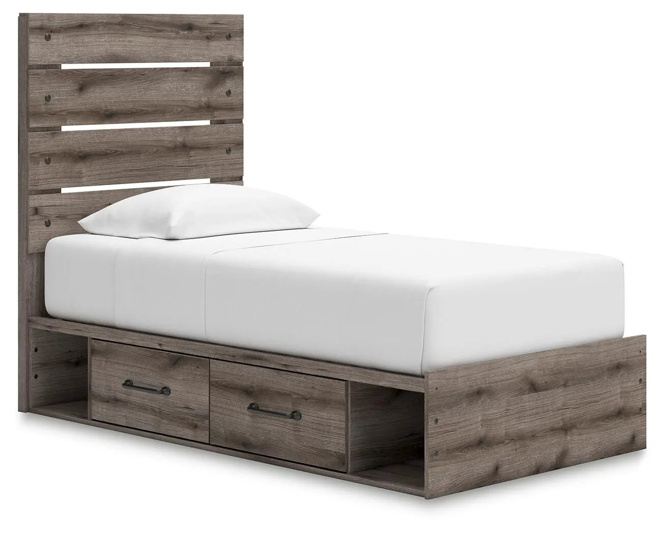 Cama doble con paneles y espacio de almacenamiento Urbanoore