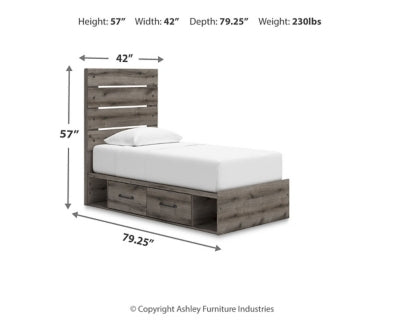 Cama doble con paneles y espacio de almacenamiento Urbanoore