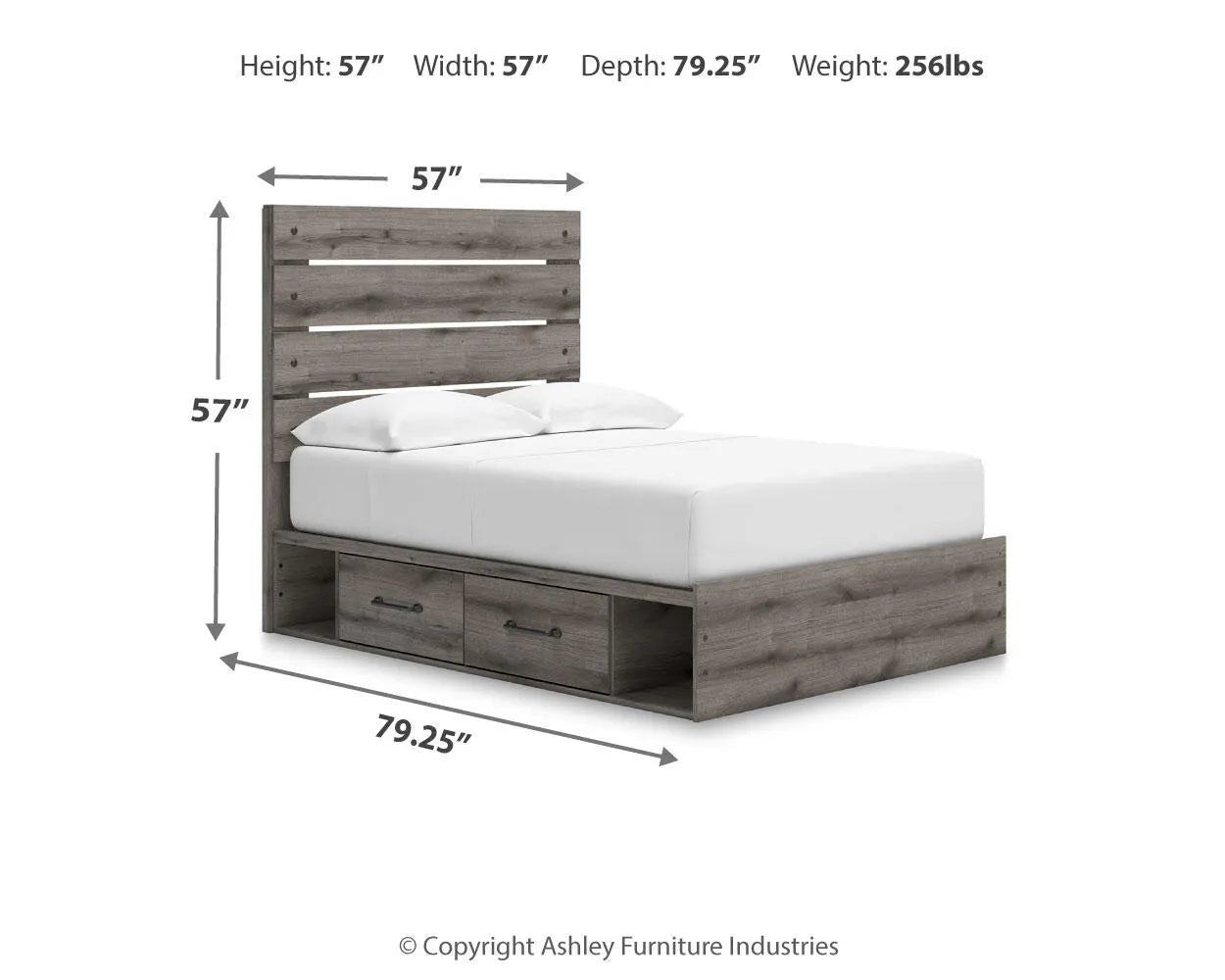 Cama completa con paneles y almacenamiento Urbanoore