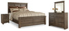 Juararo Queen Panel Bed, Dresser, Mirror and Nightstand