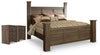 Juararo King Poster Bed and 2 Nightstands