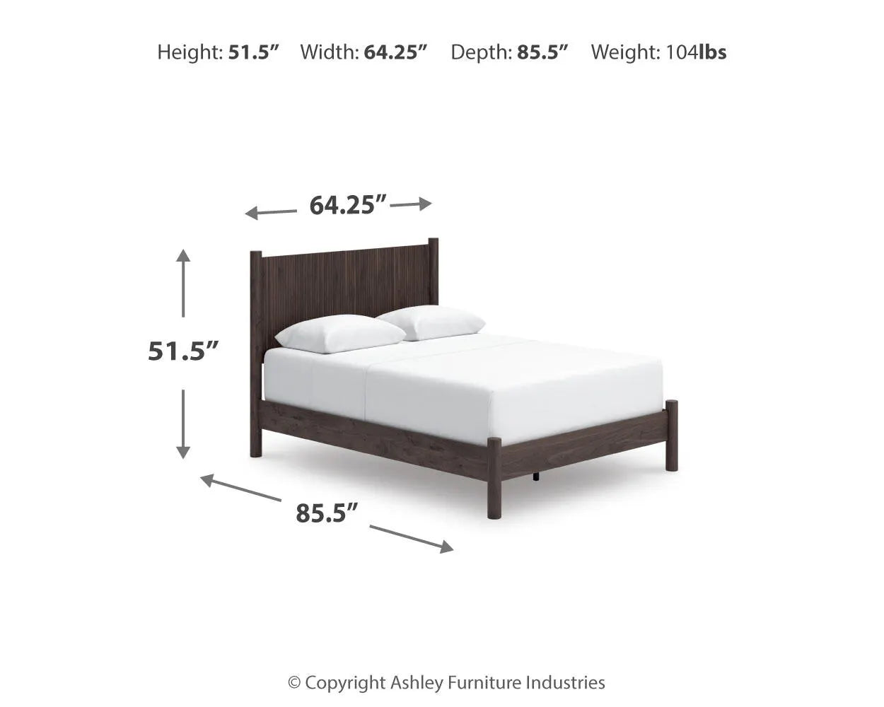 Cama Cadmori Queen con paneles