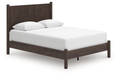 Cama Cadmori Queen con plataforma y paneles