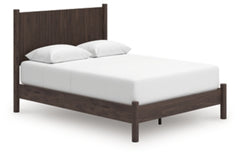 Cama Cadmori Queen con plataforma y paneles