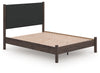 Cama Cadmori Queen con plataforma tapizada y paneles