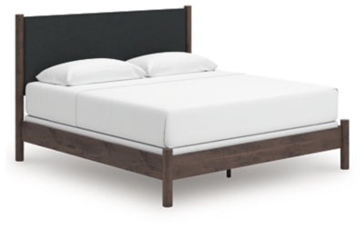 Cama Cadmori King con paneles tapizados