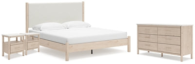 Cadmori King Panel Bed, Dresser and 2 Nightstands