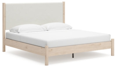 Cama Cadmori King con paneles tapizados