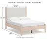 Cadmori Full Upholstered Panel Bed
