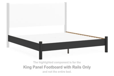 Pie de cama Cadmori King con rieles