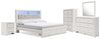 Altyra King Storage Bed, Dresser, Mirror, Chest and Nightstand