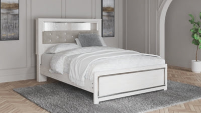 Cama con librería Altyra Queen con paneles