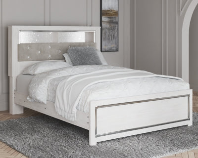 Cama con librería Altyra Queen con paneles