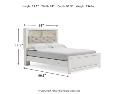 Cama con librería Altyra Queen con paneles