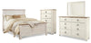 Willowton Queen Panel Bed, Dresser, Mirror and Chest