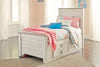 Almacenamiento debajo de la cama Willowton con riel lateral