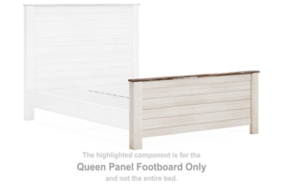 Pie de cama con panel Willowton Queen