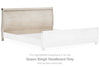 Cabecero de cama estilo trineo Willowton Queen