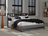 Cayberry California King Upholstered Bed with Wireless Audio