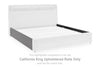 Cayberry California King Upholstered Rails