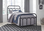 Cama individual de metal Nashburg
