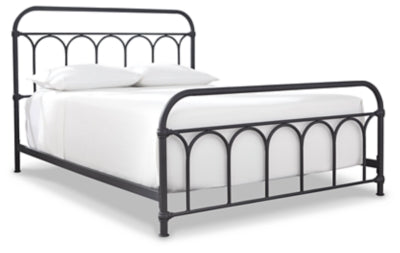 Cama Queen de metal Nashburg