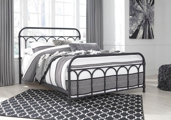 Cama Queen de metal Nashburg