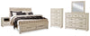 Bellaby King Storage Bed, Dresser, Mirror, Chest and 2 Nightstands