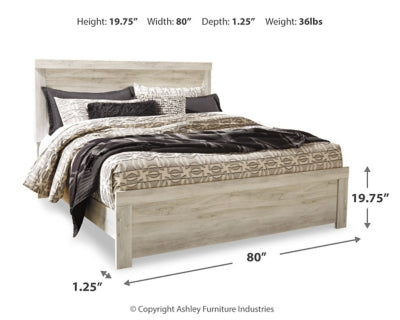 Pie de cama con panel Bellaby King