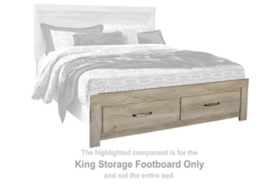 Pie de cama con almacenamiento Bellaby King