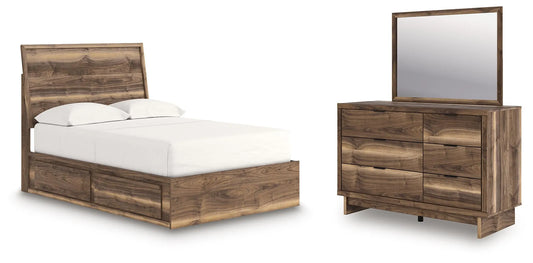 Zadilyn Full Panel Storage Bed, Dresser and Mirror