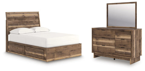 Zadilyn Full Panel Storage Bed, Dresser and Mirror