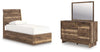 Zadilyn Twin Panel Platform Bed, Dresser and Mirror