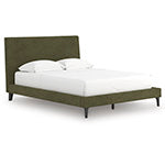 Cama tapizada Zadilyn Queen con listones enrollables