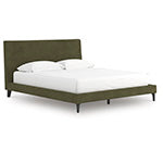 Cama tapizada Zadilyn California King con láminas enrollables