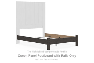 Pie de cama Parlayon Queen con rieles