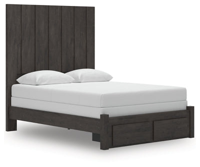 Cama Parlayon Queen con almacenamiento y paneles