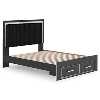 Pie de cama con almacenamiento Queen de Birmonton