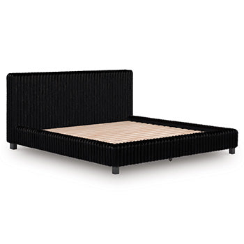 Cabecera/pie de cama/listones enrollables tapizados Birmonton King/California King