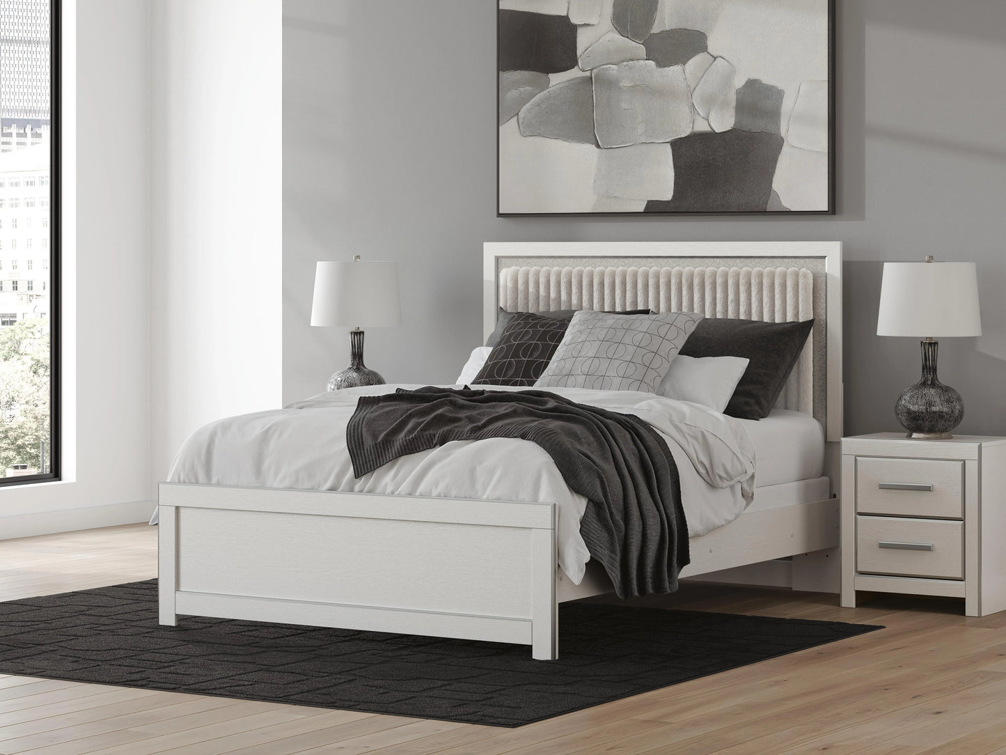 Birmonton Queen Upholstered Panel Bed