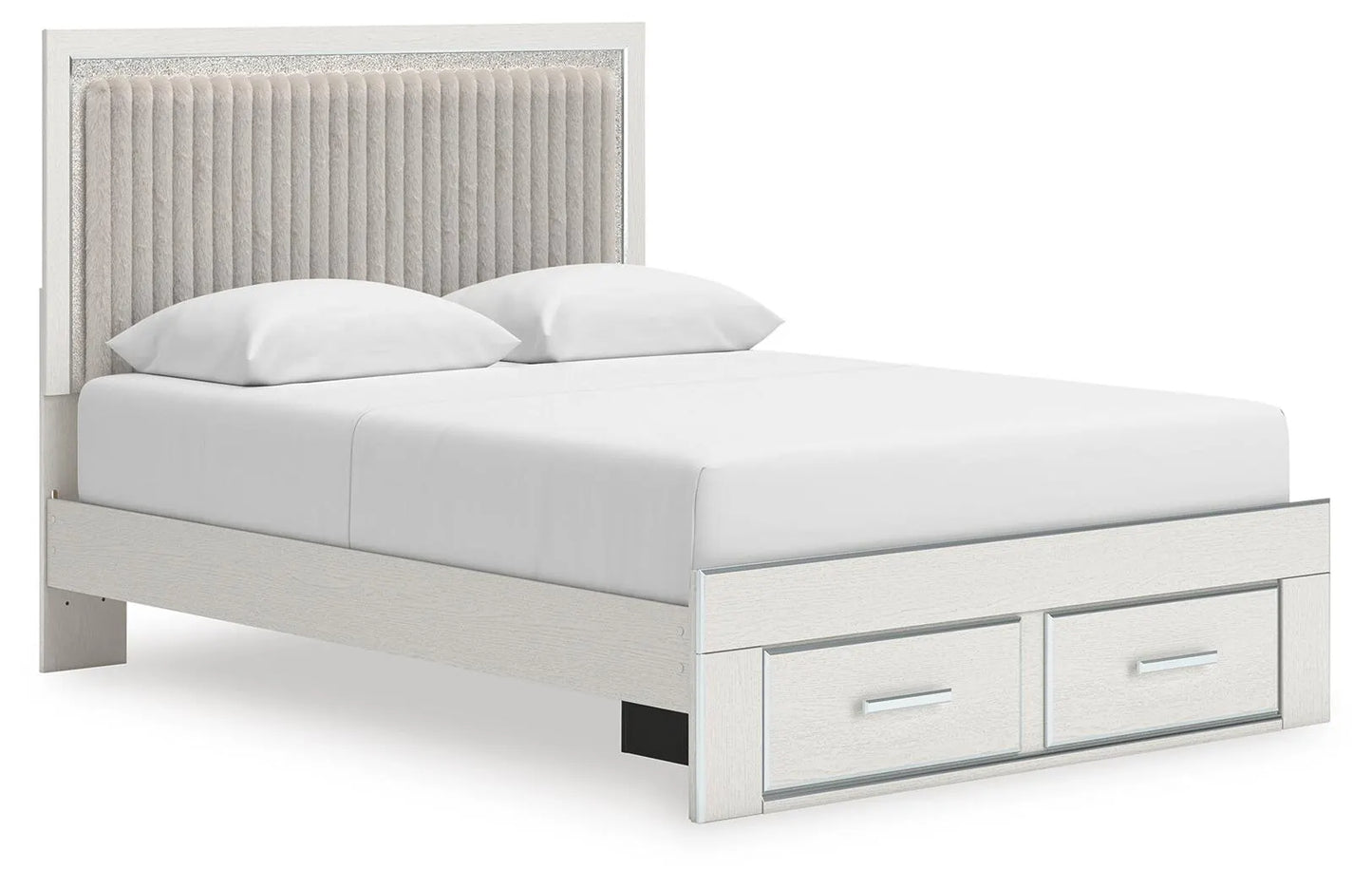 Birmonton Queen Upholstered Panel Platform Storage Bed