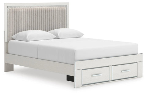 Birmonton Queen Upholstered Panel Platform Storage Bed