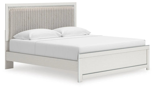 Birmonton King Upholstered Panel Platform Bed